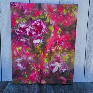 Acrylic Pour Painting/Fluid Art/Original Art/14 x 11